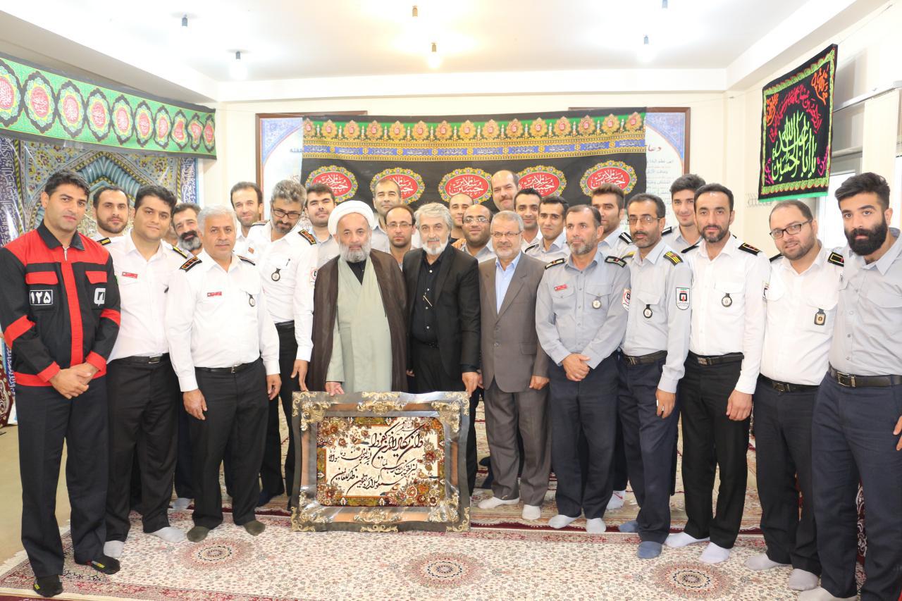 حضور پر برکت امام جمعه محترم بابل در سازمان آتش نشانی  به مناسبت 7 مهر 