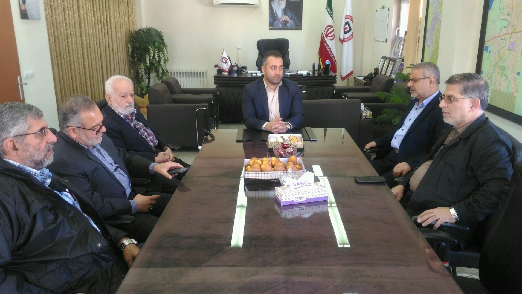 حضور اعضای ستاد برگزاری نمازجمعه شهرستان بابل در دفتر مدیریت ساز مان آتش نشانی