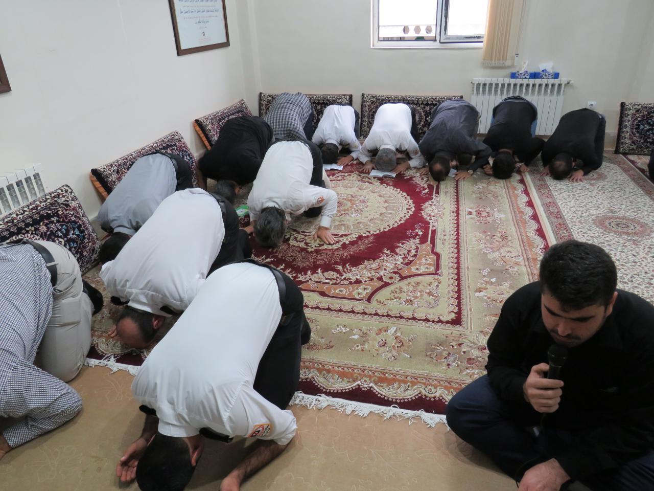 مراسم روضه سید الشهدا در محل نمازخانه ساختمان مرکزی