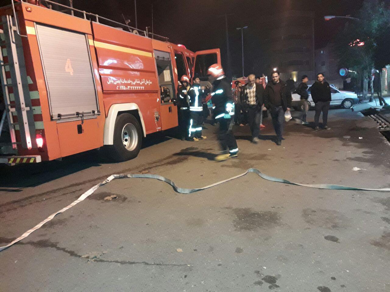 حریق در سنت سرای واقع در میدان جهاد