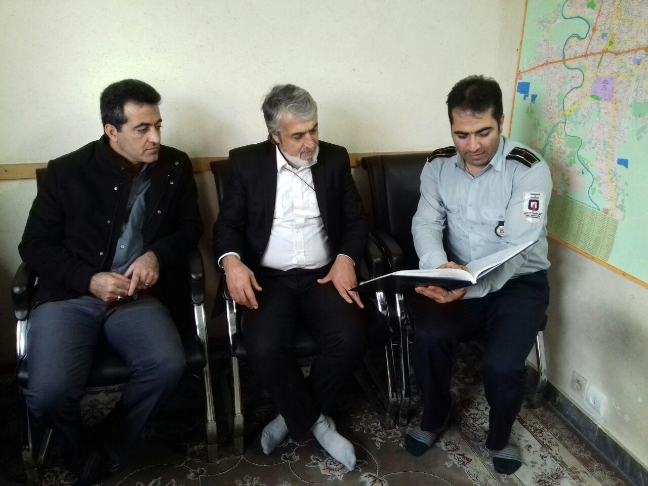 اولین بازدید رسمی شهردار محترم از ایستگاههای آتش نشانی پس از دریافت حکم شهرداری از وزارت کشور