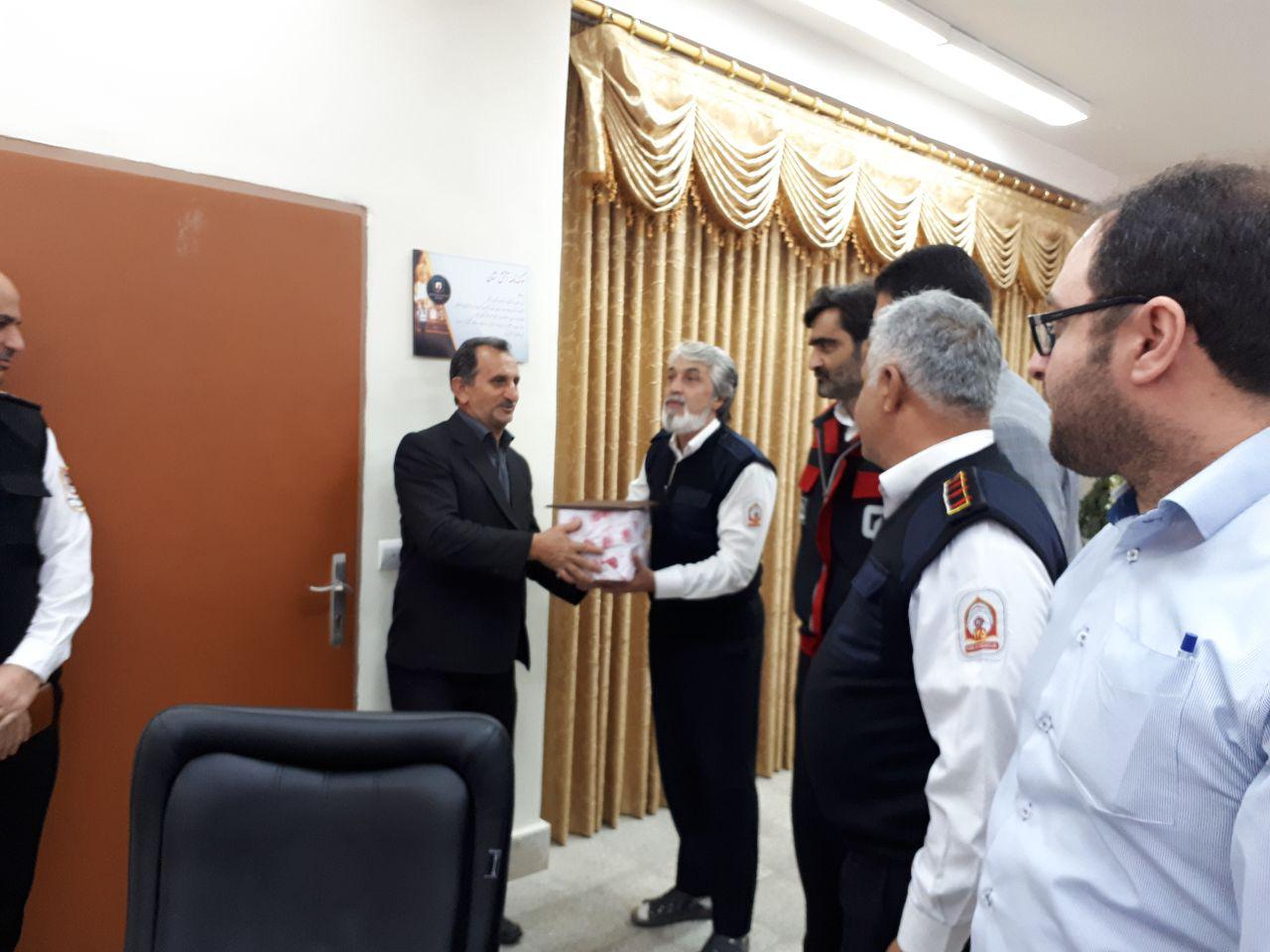 تقدیر از جانبازان سازمان آتش نشانی بابل