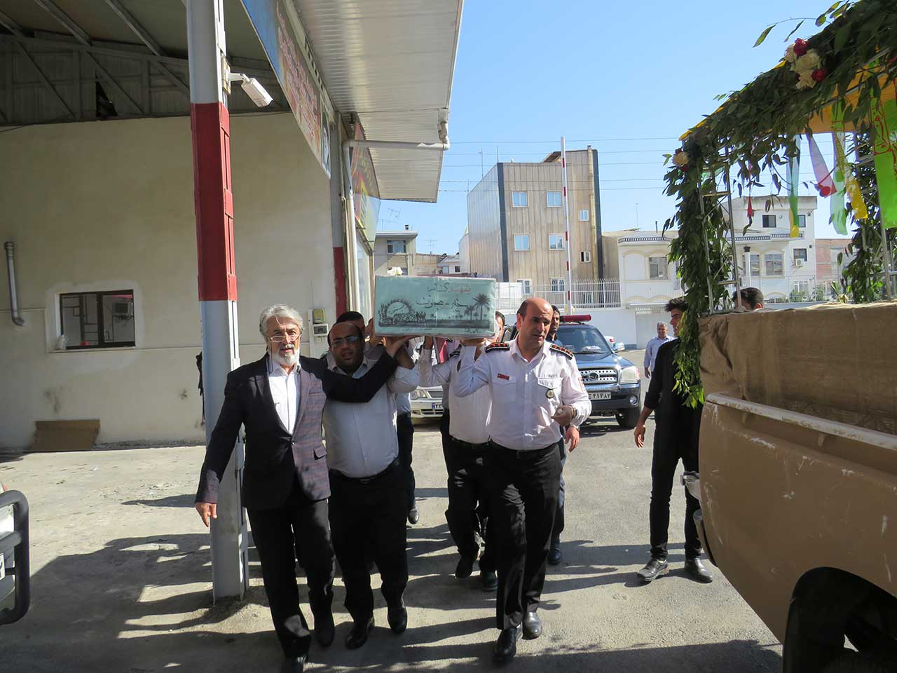وداع با پیکر پاک و مطهر شهید گمنام 