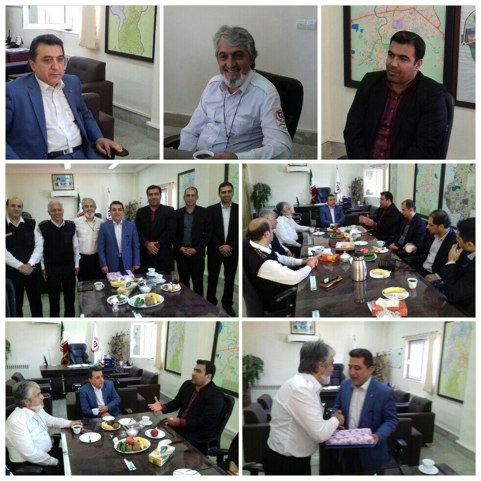 تقدیر از مهندس اکبریان در سازمان آتش نشانی بابل