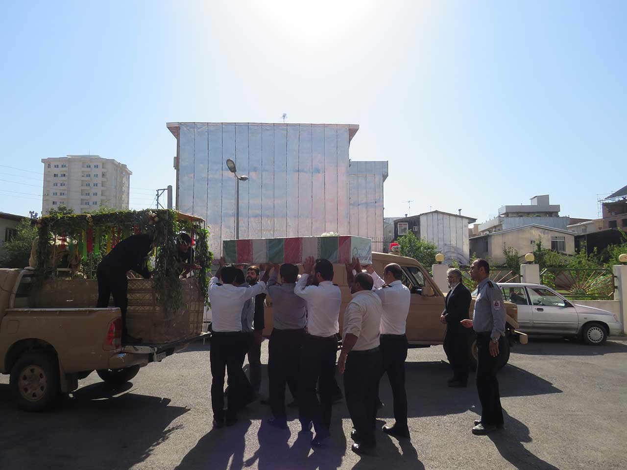 وداع با پیکر پاک و مطهر شهید گمنام 