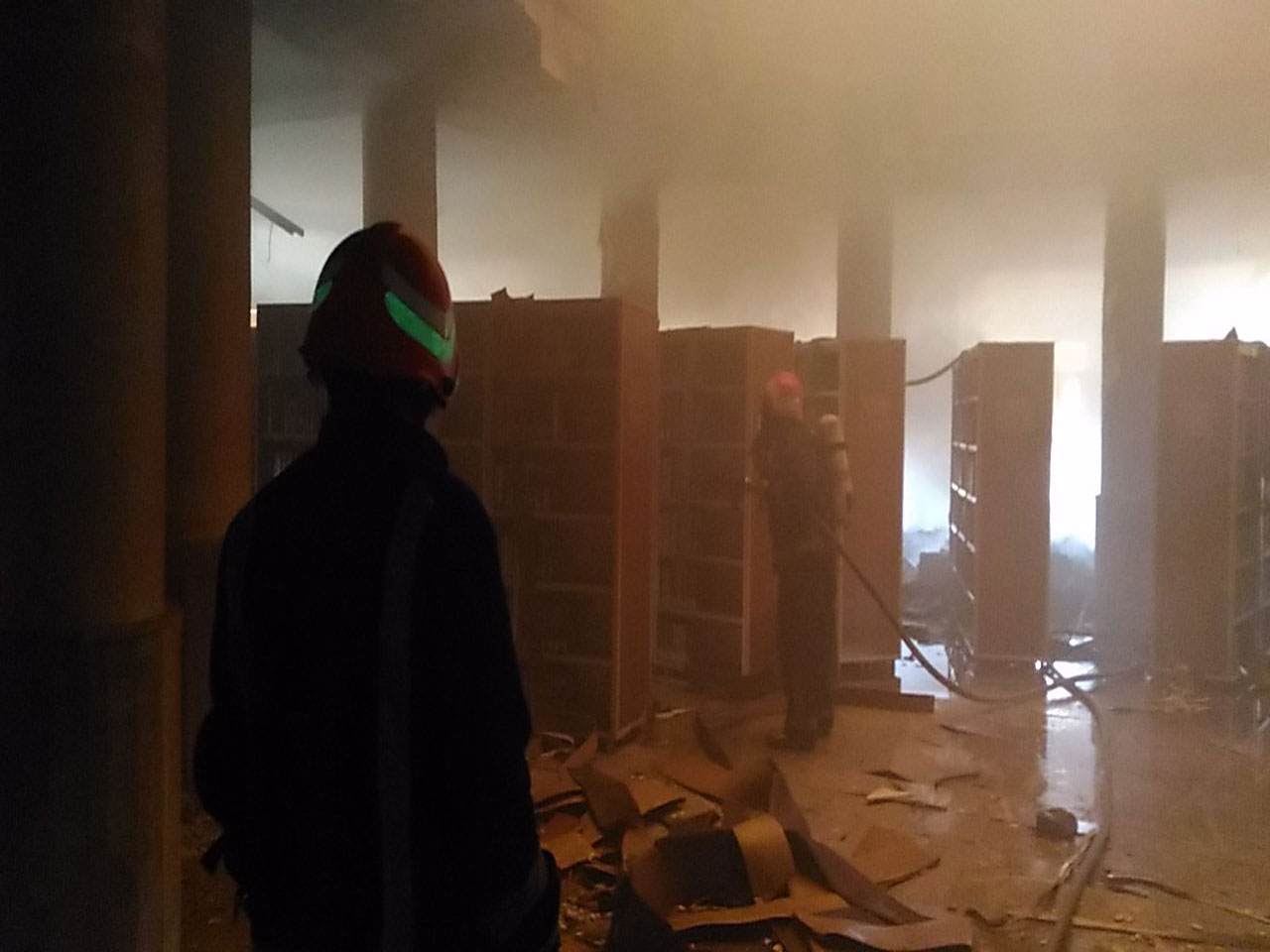 آتش سوزی در دانشگاه آزاد بابل
