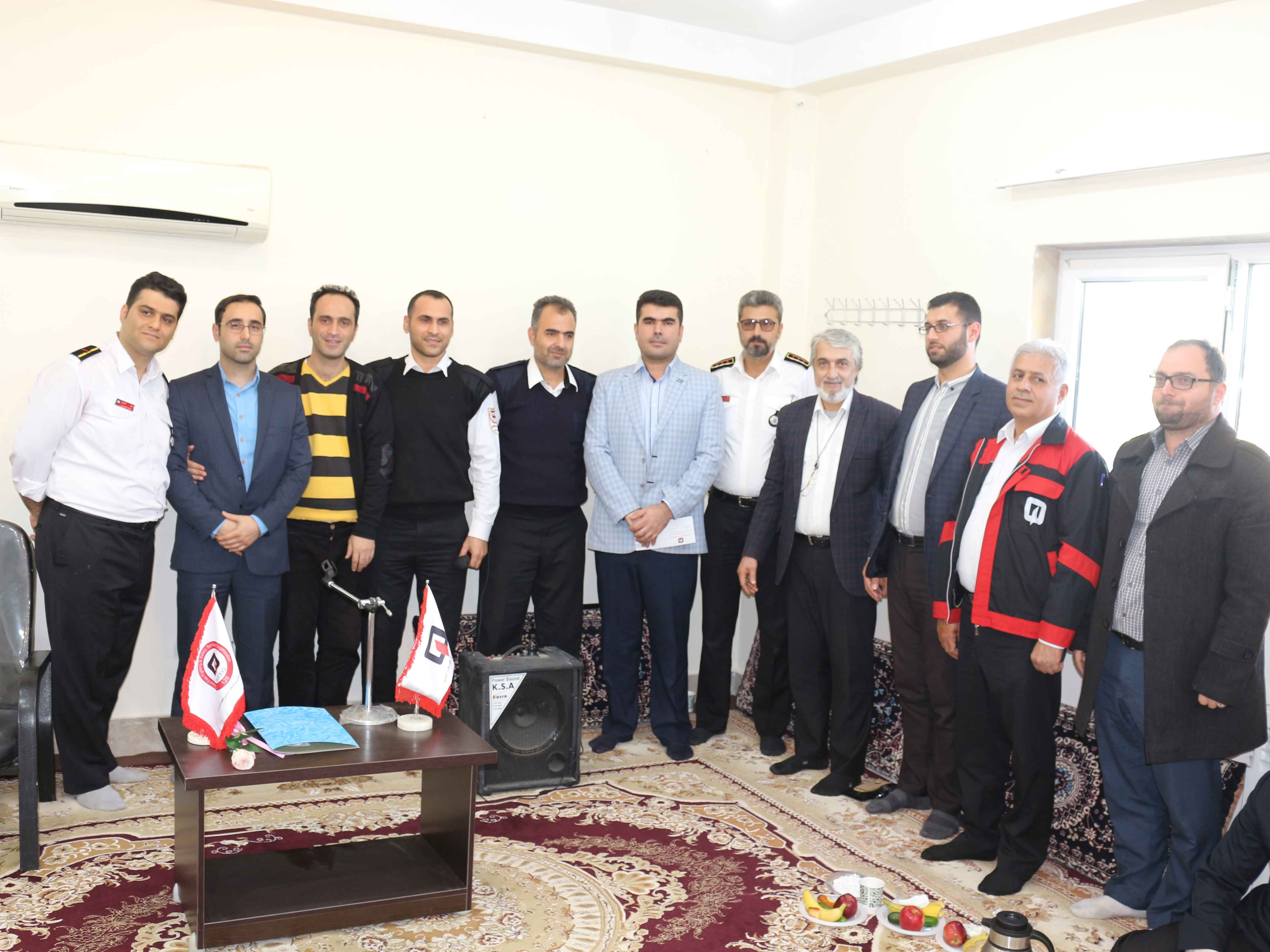 مراسم تکریم و معارفه مسئول روابط عمومی سازمان آتش نشانی و خدمات ایمنی شهرداری بابل