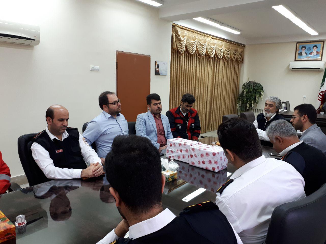 تقدیر از جانبازان سازمان آتش نشانی بابل