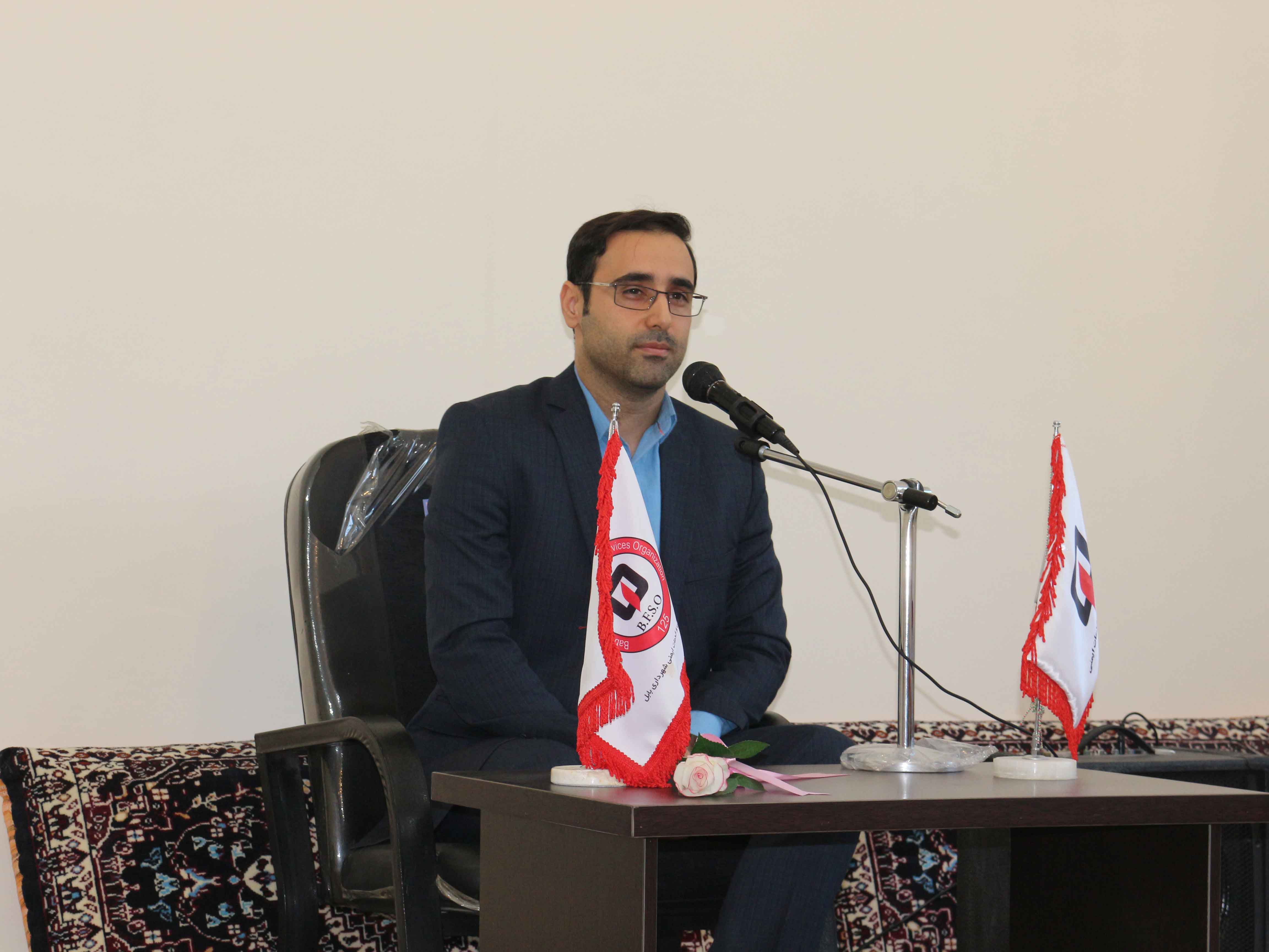مراسم تکریم و معارفه مسئول روابط عمومی سازمان آتش نشانی و خدمات ایمنی شهرداری بابل