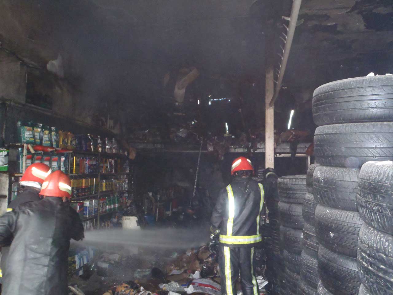 آتش سوزی در تعویض روغن