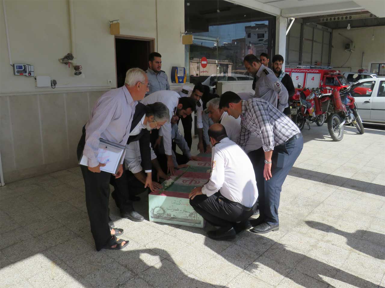 وداع با پیکر پاک و مطهر شهید گمنام 
