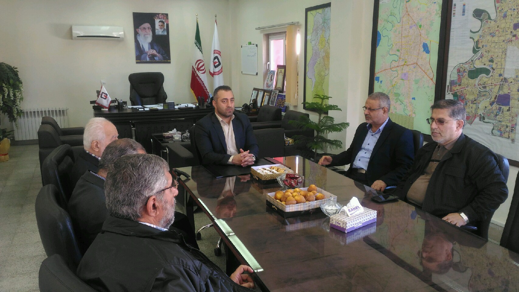 حضور اعضای ستاد برگزاری نمازجمعه شهرستان بابل در دفتر مدیریت ساز مان آتش نشانی