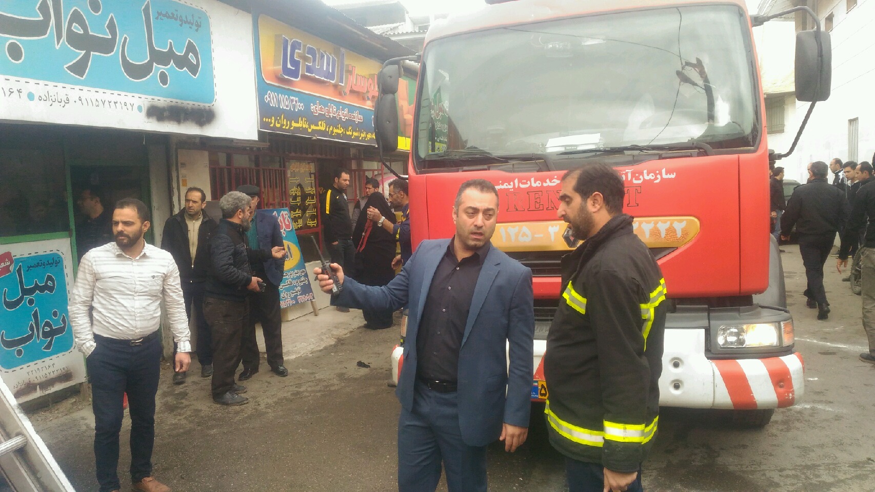  انفجار و آتش سوزی کارگاه تابلوسازی ودکوراسیون 